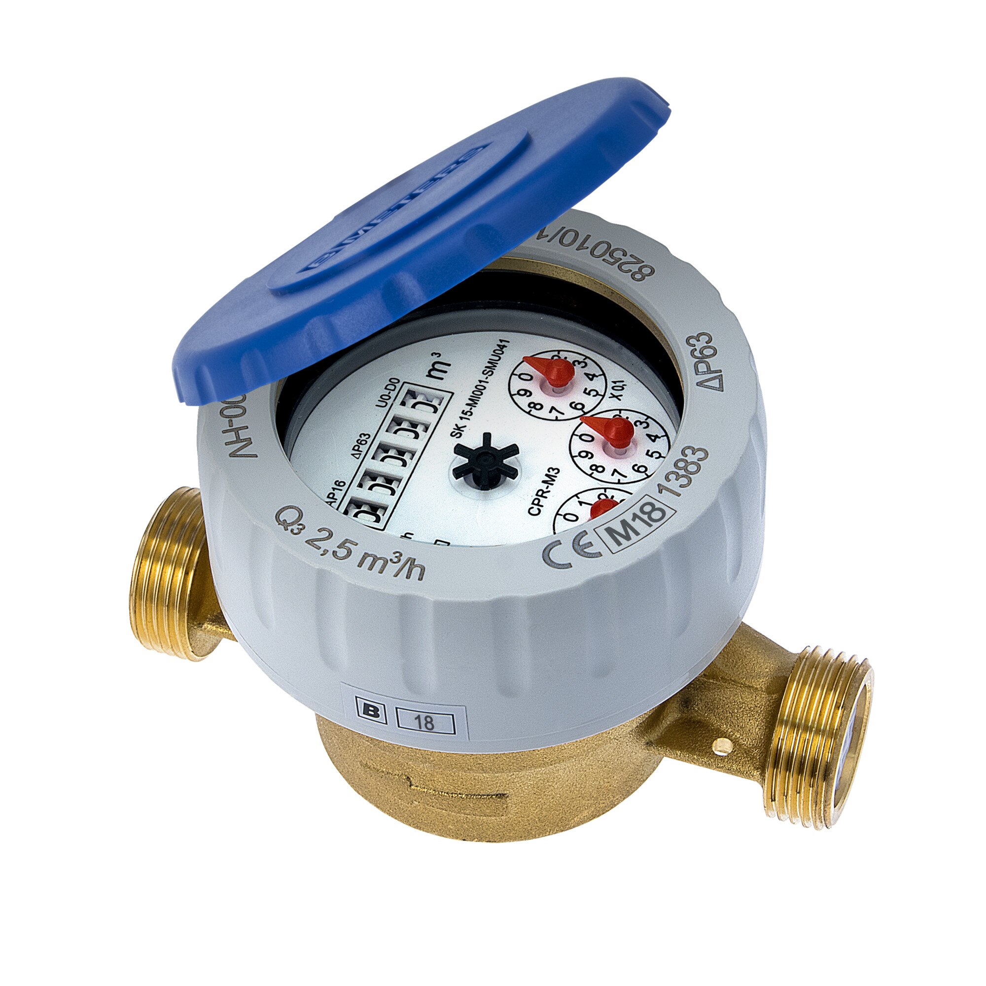 Apometru, contor de apa, B METERS, CPR-M3, Dn15-1/2”, apa rece, R 160 (Clasa C)